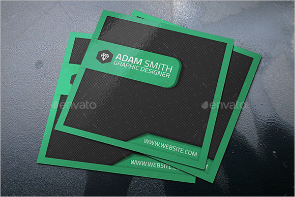 Corporate Square Business Card Template
