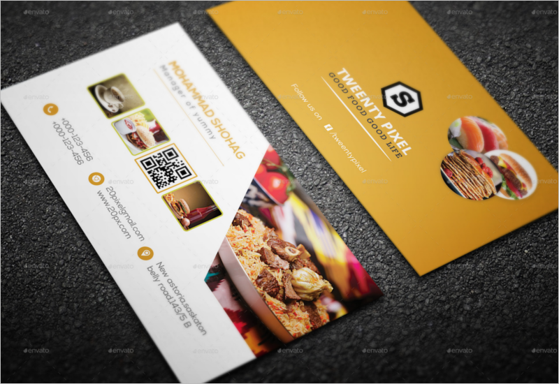 Creative Restaurant Business Card Template