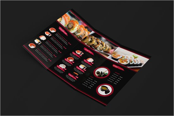 46  Tri Fold Menu Templates Free Word PSD Designs