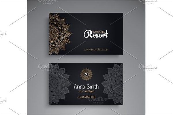Decorative Business Card For Yoga