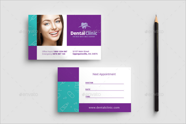 Dental Appointment Card Template