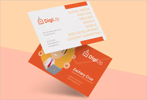 Digital Marketing Business Card Template