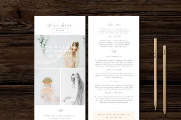 Double Sided Rack Card Template