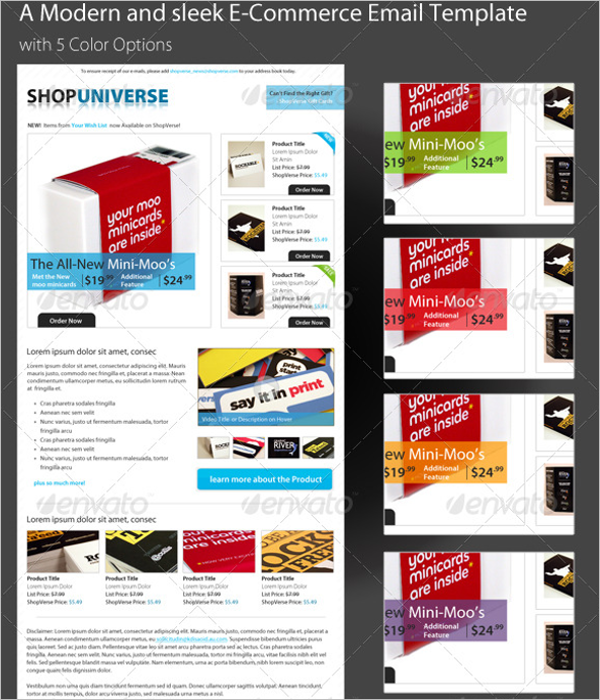 E-Commerce Email Template PSD