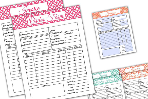 Editable Package Order Form