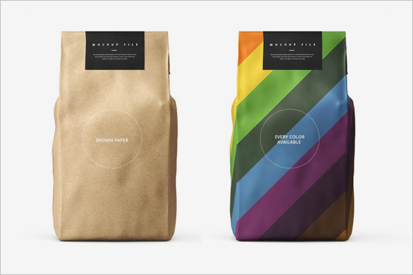 Editable Paper Bag Mockup Design