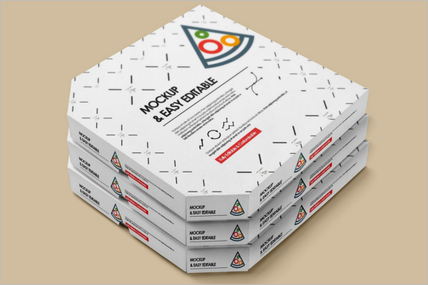Editable Pizza Box Mockup