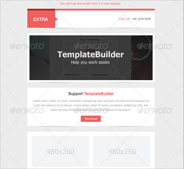 Extra Email Design Template