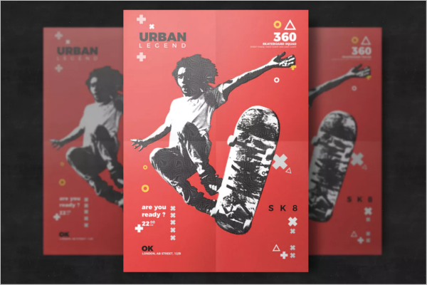 Extreme Sport Event Flyer PSD Template