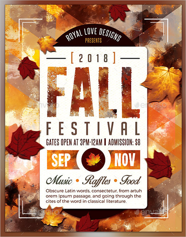 Fall Autumn Flyer Template