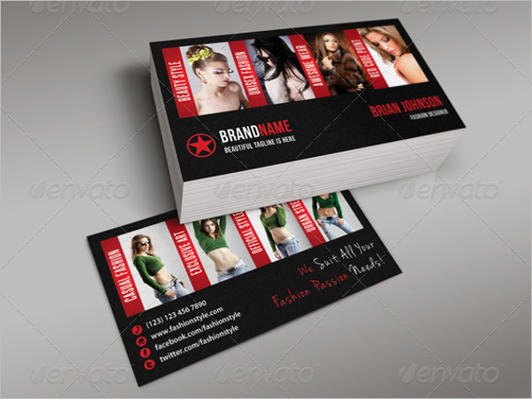 Fashion Model Business Card Template