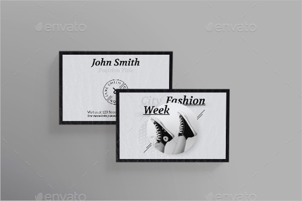 Fashion Week Business Card Design