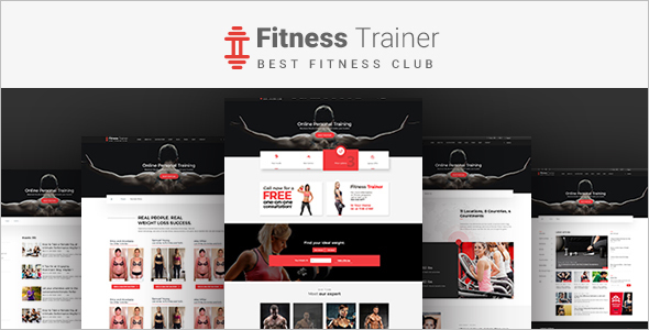 Fitness Bootstrap Template