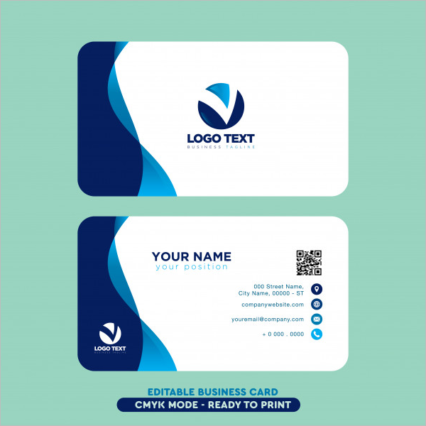Free Business Card Template Vector