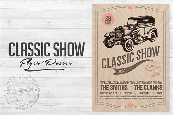 Free Car Show Flyer Template