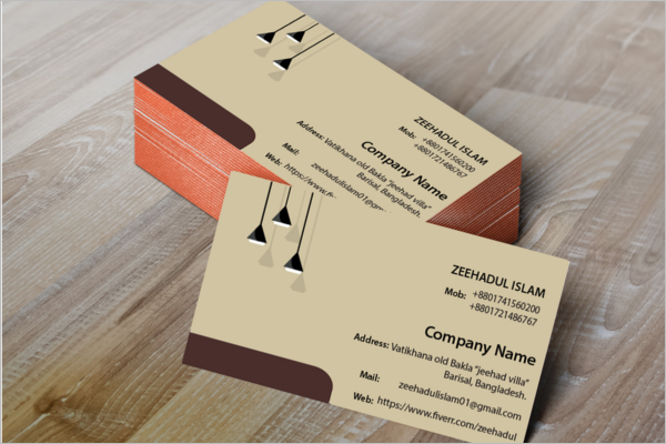 Free Electric Company Business Card Design