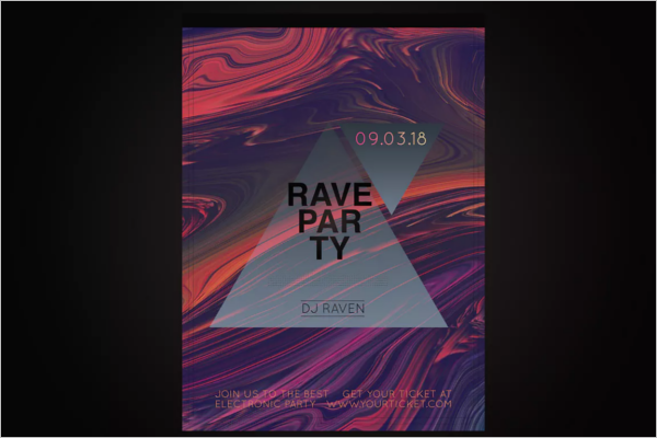 Free Party Poster Design PSD