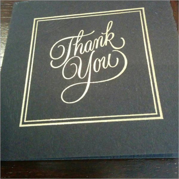 Free Vintage Thank You Card Template