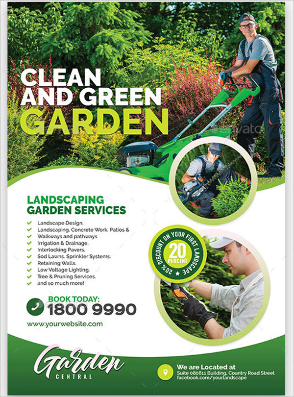 Gardening Small Business Flyer Template