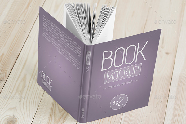 HD Book Cover Mockup Template