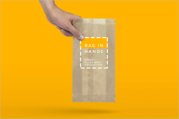 Handy Paper Bag Mockup Design