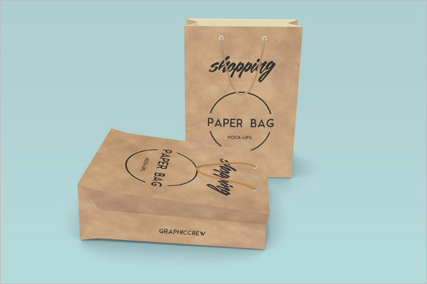 High Resolution Paper Bag Mockup Design