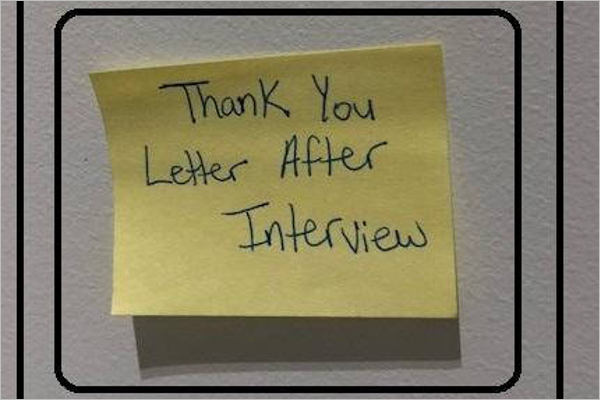 Interview Thank You Card Template