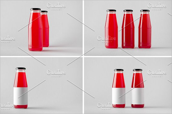 Juice Bottle Mockup Bundle Design