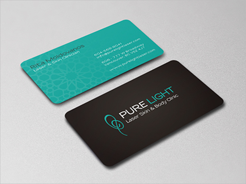 Laser Clinic Business Card Design