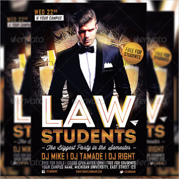 Law Student Flyer Template