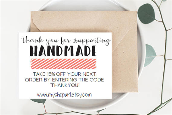 Loyalty Thank You Business Card Template