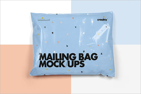 Mailing Paper Bag Mockup Design