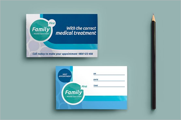 Medical Appointment Card Template