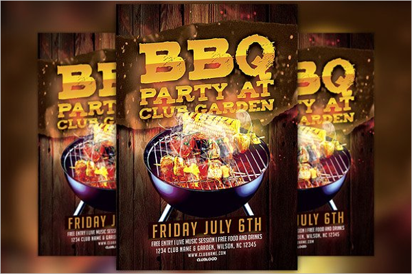 Memorial Day BBQ Flyer Template