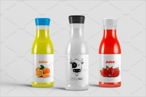 Minimal Juice Bottle Mockup Design