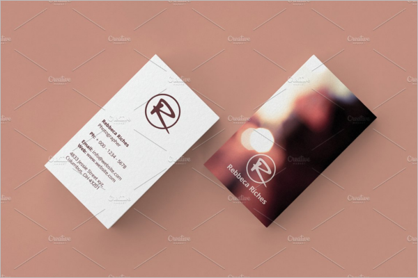 Minimal Photographer Business Card Design