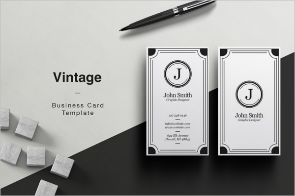 Minimalistic Vintage Business Card Template