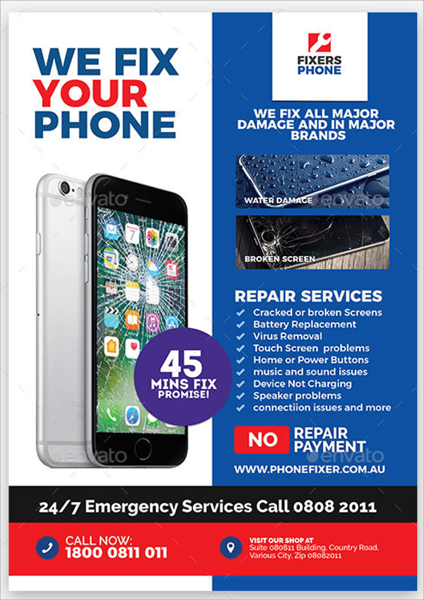 Mobile Services Flyer Template