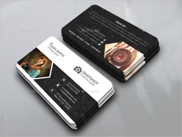 Model Photography Business Card Design