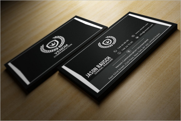 ModernÂ Black & White Business Card Design