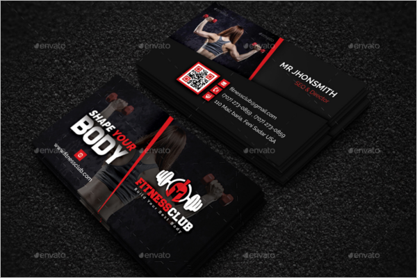 Modern Gym Business Card Design