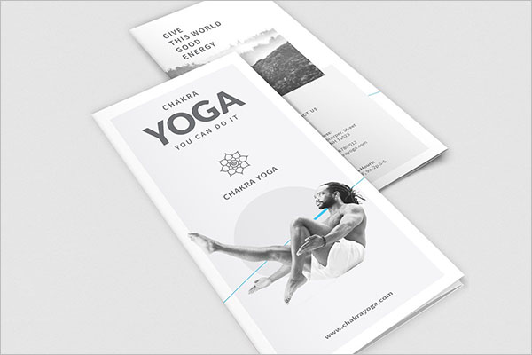 Modern Yoga Brochure Templates