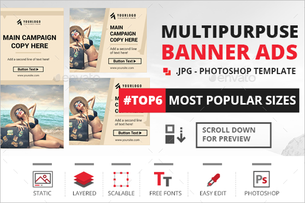 Vivid Adobe Photoshop Banner Templates Design Photography