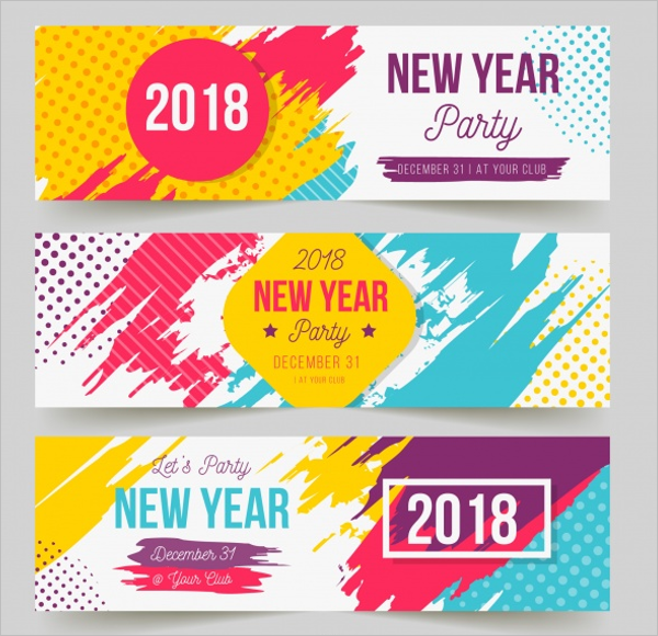 New Year Party Banner Design