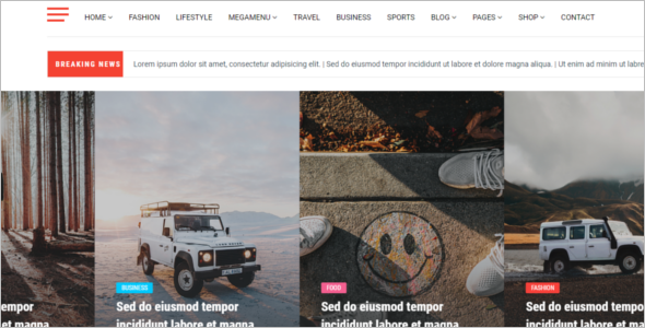 50+ Blog Design Templates PSD Free Website Themes | Creativetemplate