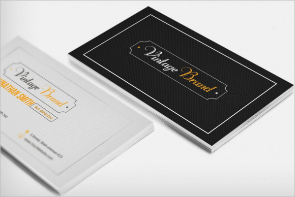Old Style Business Card Template