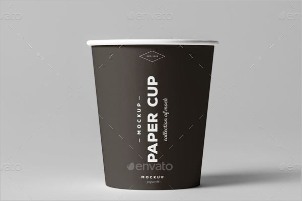 Paper Cup Mockup PSD Design