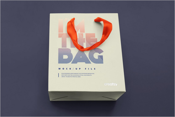 Paper Gift Bag Mockup Set