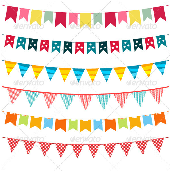 Pennant Party Banner Template