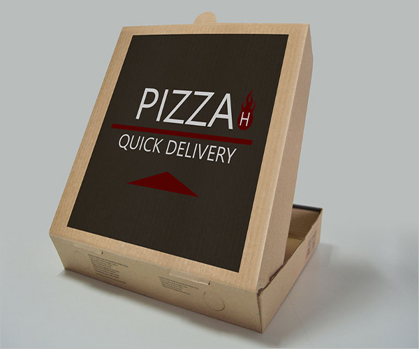 Pizza Box Mockup Elegant Design